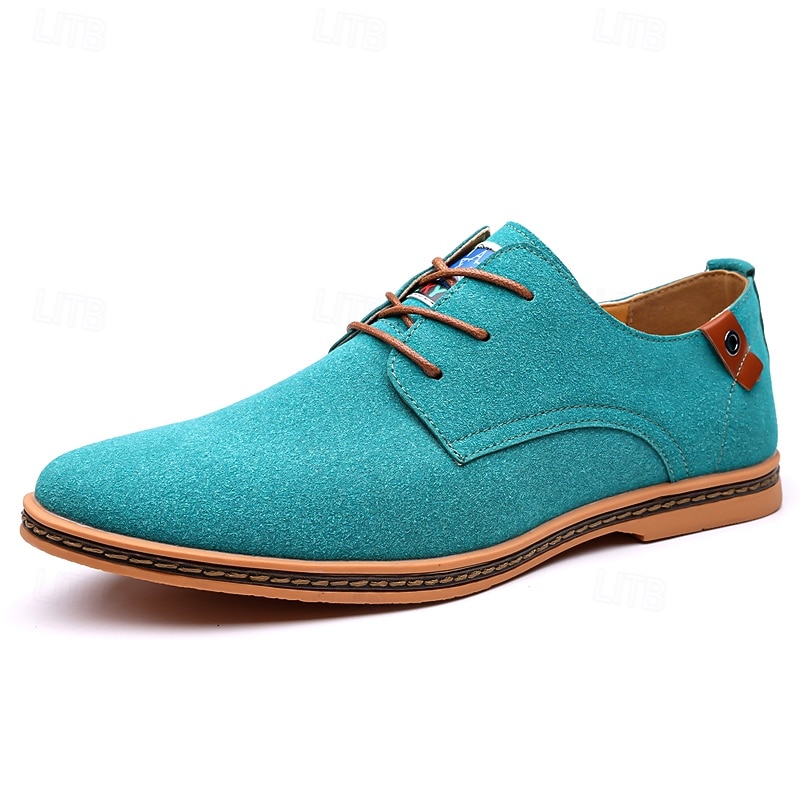 Homme Basket Chaussures de confort Marche Occasionnel Quotidien Soirée & Fête Daim Chaud À lacets Brun foncé Noir Jaune Été Printemps de 2025 ? $34.99 –P2