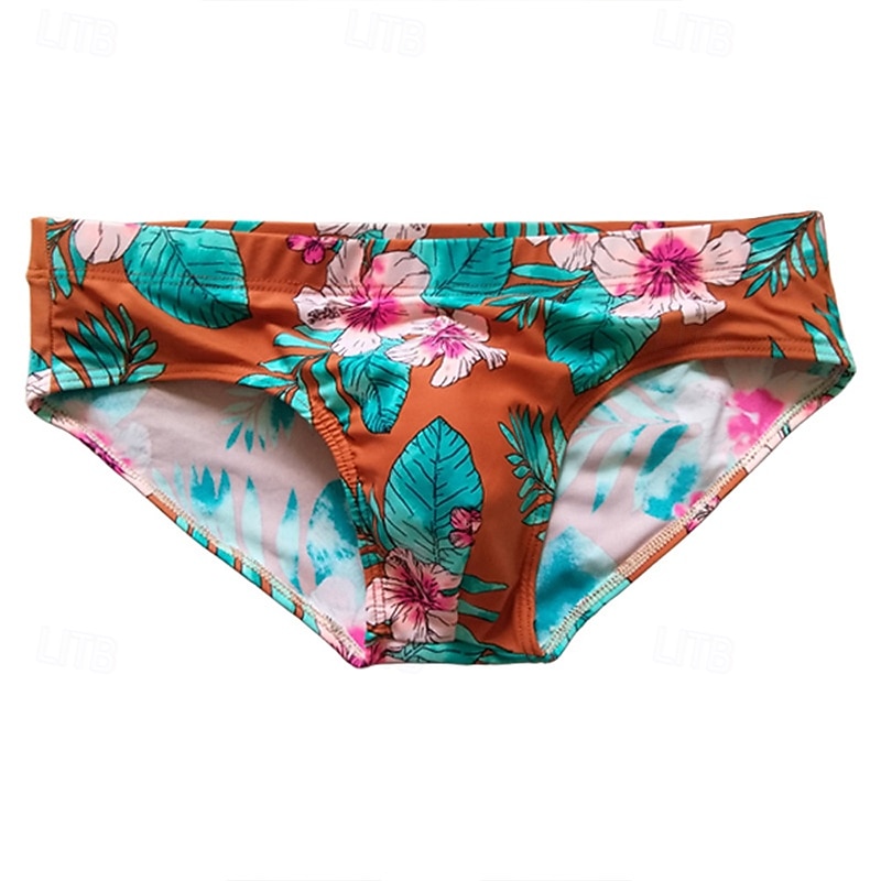 Herren Bikini-Tanga Unterwäsche Badehosen Blumenmuster Elastisch Atmungsaktiv Unterteile Surfen Bikini Tauchen Sommer 2026 - $11.49 –P4