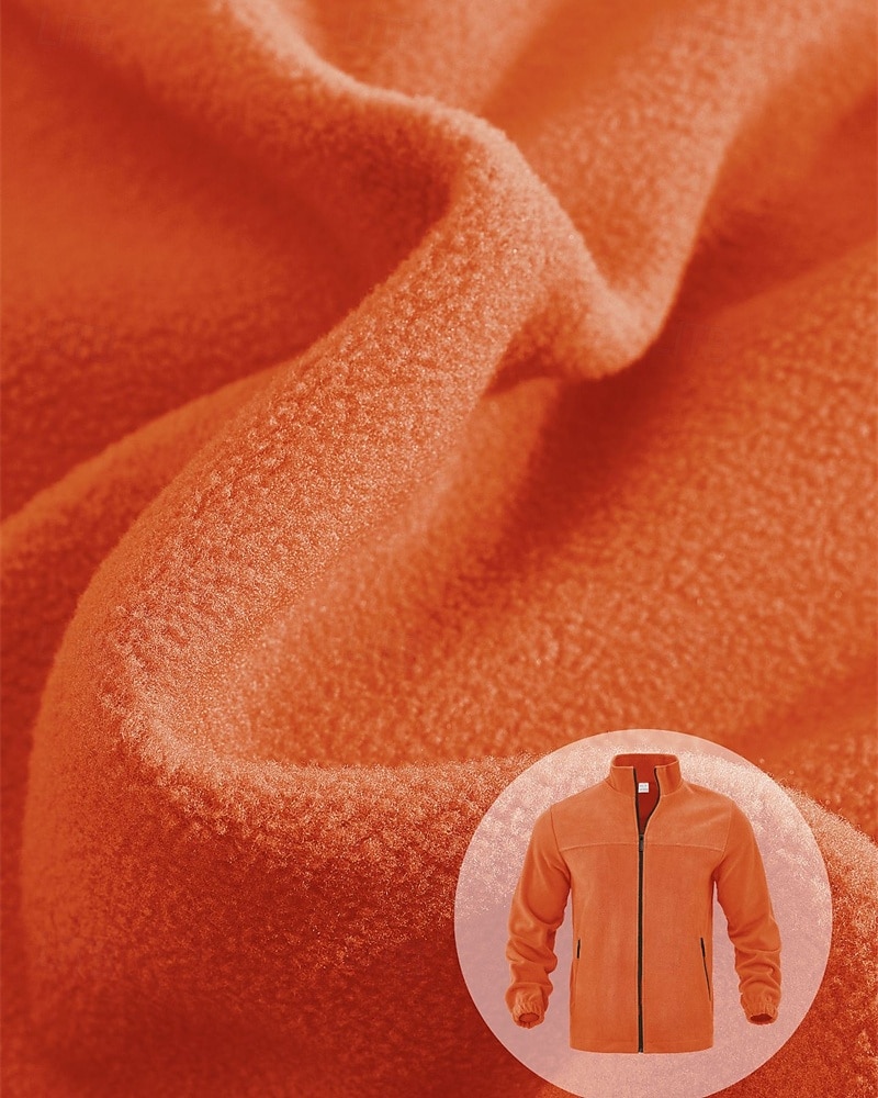 Herre Genser Fleecegenser Genser med full glidelås Aprikos Svart Lilla Oransje lysegrå Opprett krage عادي Ta igjen glidelåsen Lomme Sport & Utendørs Daglig Ferie Polyester Gatemote Grunnleggende 2026 - $36.99 –P20