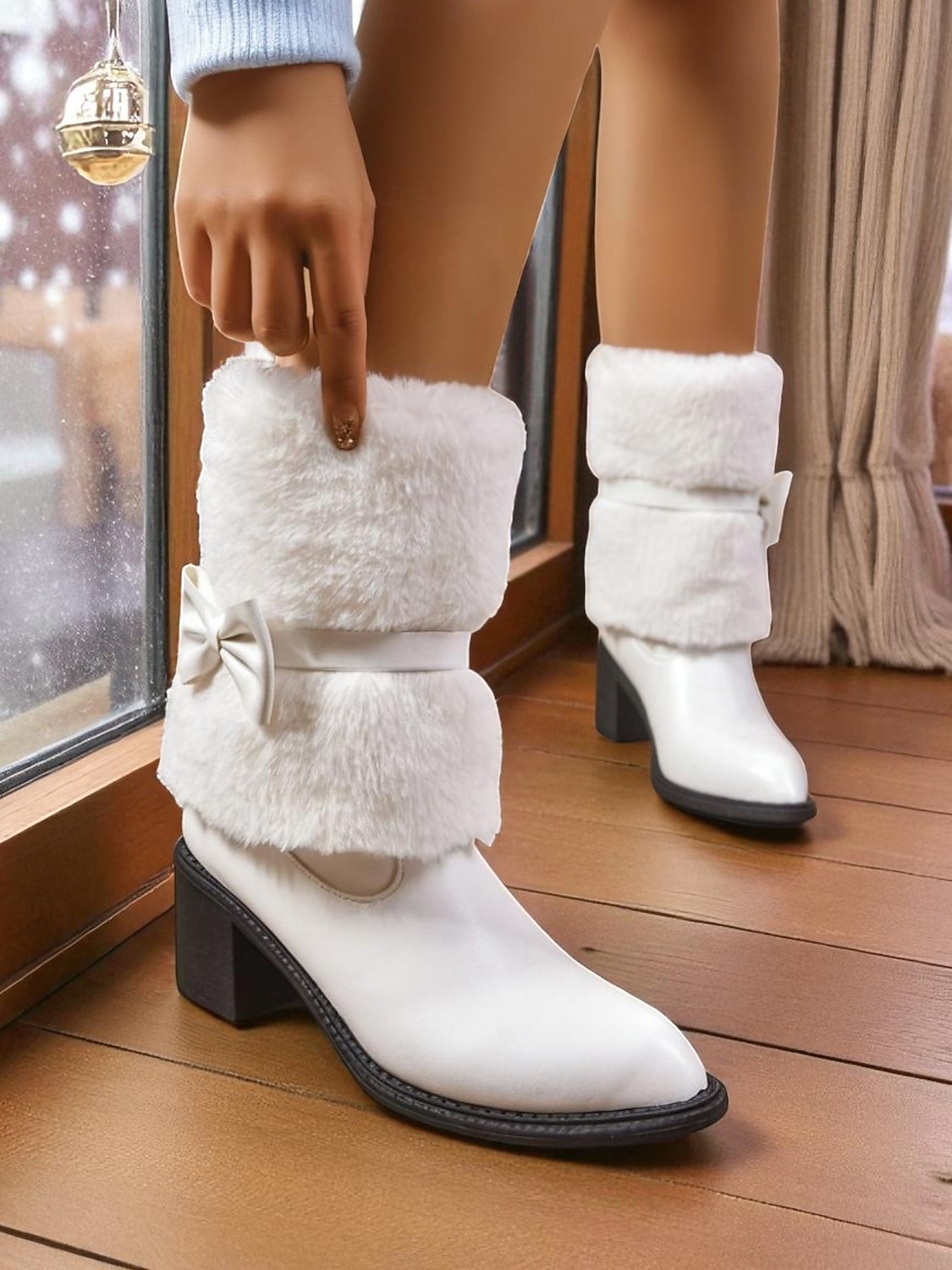 Bottes de poupée 18 pouces en peluche, accessoires pour poupée américaine