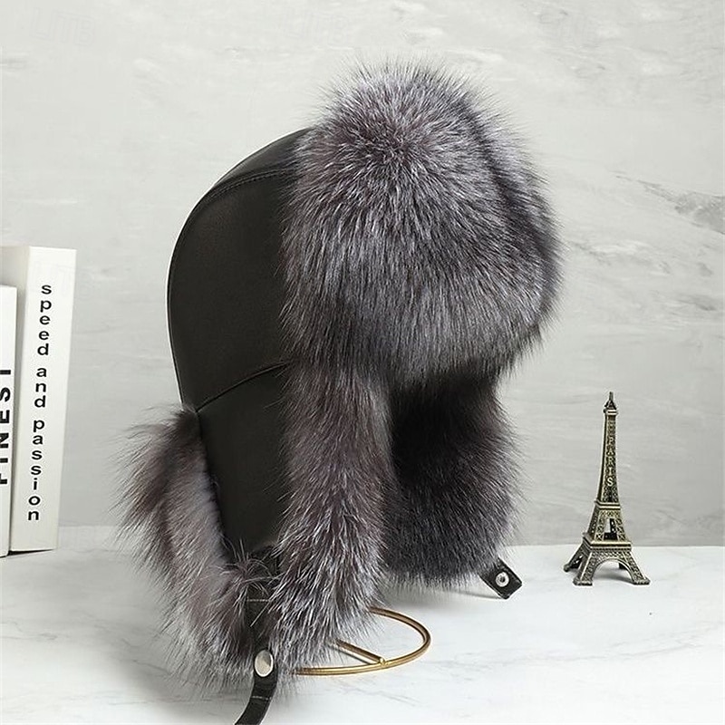 Férfi Prém sapka Usanka kalap Pilóta kalap Fülvédős kalap Téli kalapok Fekete Barna Poliészter Báránybunda Divat Régies stílus Modern Kortárs Hétköznapi viselet Randi Egyszínű / Sima szín Melegen 2026 - $32.99 –P7