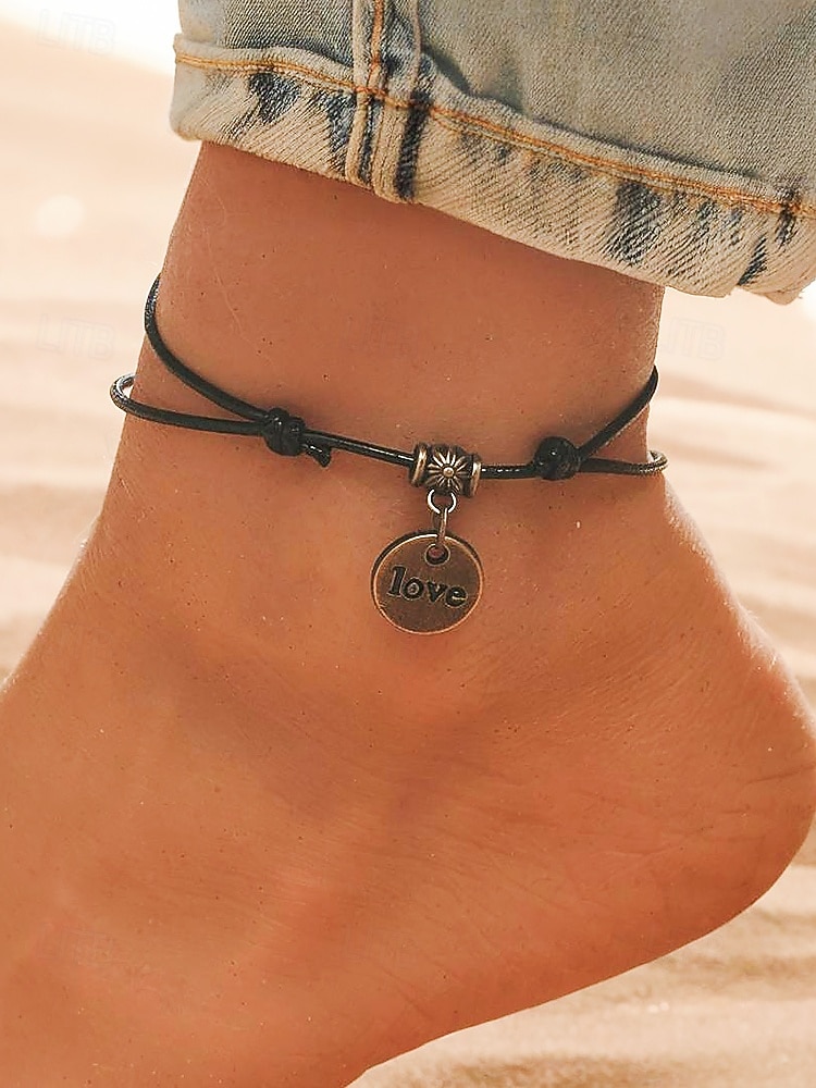 Women's Dragonfly Pendant Anklet, Adjustable Rope Bracelet with Vintage Charm, Boho Beach Foot Jewelry for Summer, Parties & Holidays 2026 - $5.99 –P4