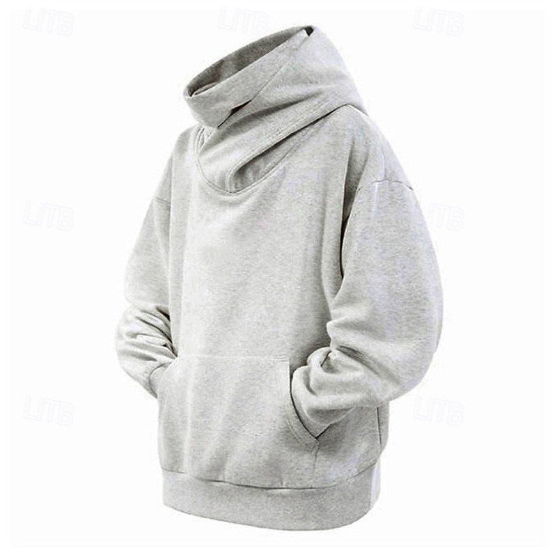 Hombre Sudadera Negro Blanco Gris Oscuro Con Capucha Plano Bolsillo Deporte Diario Festivos Poliéster Ropa de calle Básico Casual Primavera Otoño Ropa Sudaderas con capucha Sudaderas 2026 - $32.99 –P5
