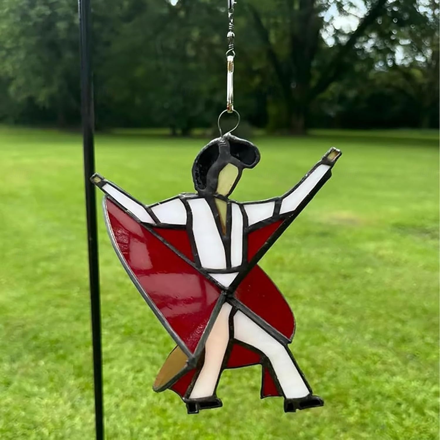 Dancing King Pattern, Handmade Stained Spinner Kinetic Acrylic Hanging Decor, DIY Sunlight Catcher Memphis Melody Spinner for Garden Yard, Porch, Window Decoration 2025 - $15.99 –P2