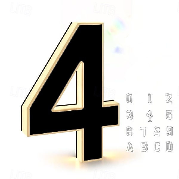 megvilágított házszámok kültérre, vízálló megvilágított címtábla, 12 V-os modern LED-es háttérvilágítású házszám otthonra, garázsba, üzletbe 2026 - $22.99 –P3