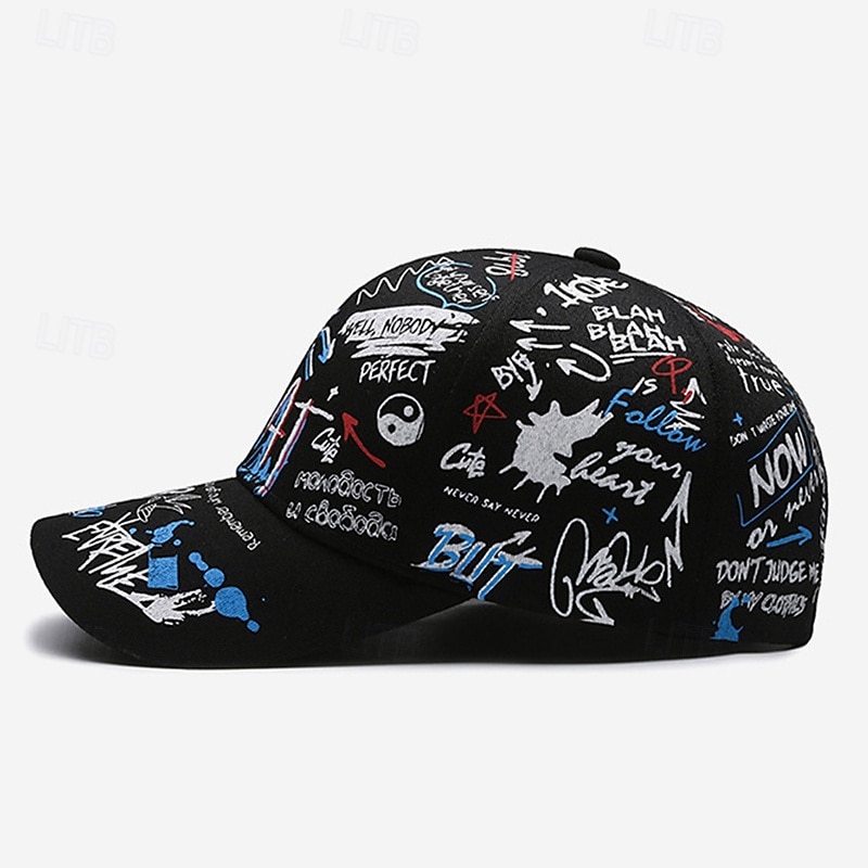 Męskie Czapka z daszkiem Kapelusz Czapka Truckera Biały Niebieski Poliester Korygujący Moda Dzienne zużycie Graffiti hip-hopowe Oddychający 2026 - $9.49 –P7