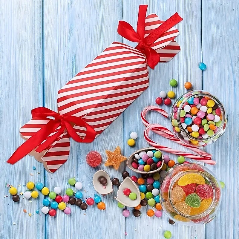 Cadeau Fête Boîtes Bonbons Mariage 50 Pièces - Forme Vase Avec