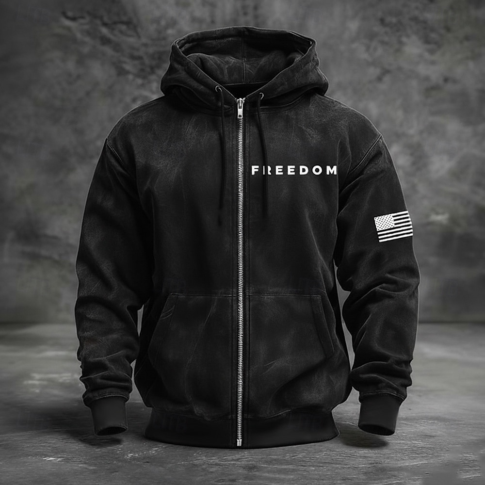 4 luglio 2026 250° Giorno della Memoria Felpa con cappuccio a maniche lunghe da uomo designer con bandiera americana outdoor quotidiano del 2026 a $28.99 –P4