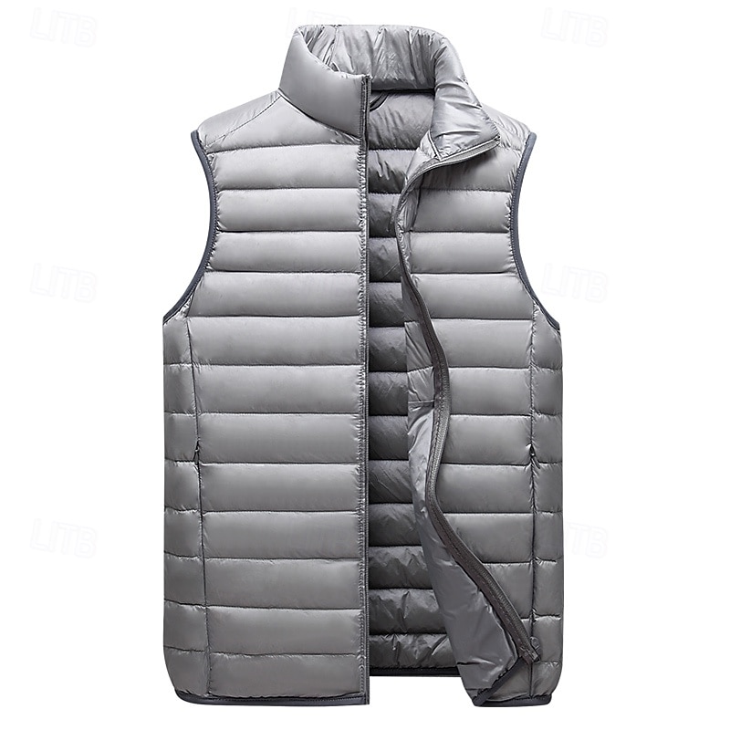 Ανδρικά Κάτω γιλέκο Γιλέκο Puffer Veste Gilet Καπιτονέ γιλέκο Διακοπές Καθημερινά Ημερομηνία Μοντέρνα Καθημερινό Φθινόπωρο & Χειμώνας Τσέπη Πούπουλαπάπιας Πολυεστέρας Διατηρείτε Ζεστό Άνετο 2026 - $47.99 –P1