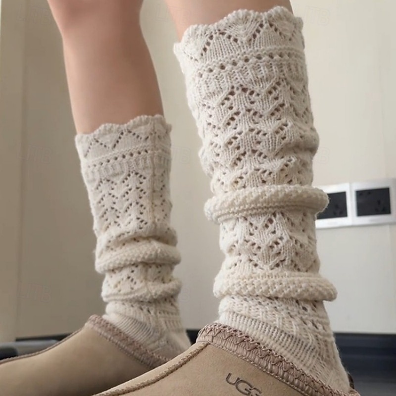 Femmes Bas Extérieur Bloc de Couleur Polyester Vacances Occasionnel Élastique Chaud 1 Paire de 2026 ? $8.49 –P1