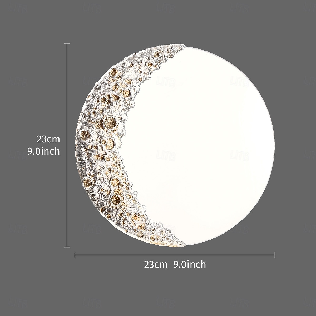 1 pendentif décoratif en forme de cratère lunaire en résine avec un miroir de cratère lunaire au design créatif suspendu à la surface, adapté à la décoration murale dans les salons, les bureaux et les de 2025 ? $28.99 –P2