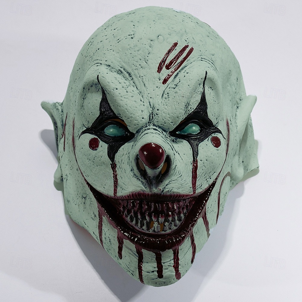 Payaso asesino Payaso malvado Máscara Accesorios de Halloween Horror Disfraz de miedo Víspera de Todos los Santos Adulto Hombre Mujer Víspera de Todos los Santos Carnaval Disfraces fáciles de 2026 - $29.99 –P8