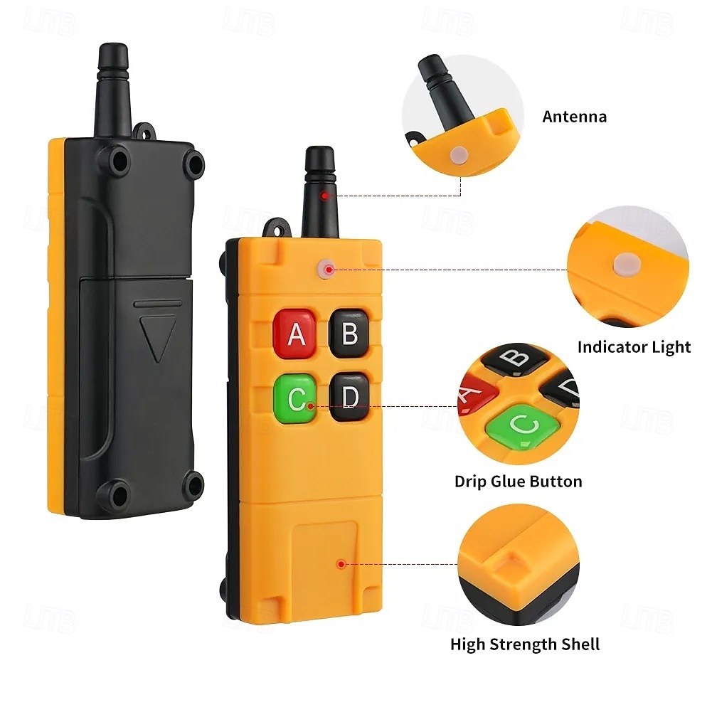 AC110V 220V 380V 30A 433 MHz 4CH Wireless Relay RF Remote Control Switch ReceiverTransmitter 2026 - $58.99 –P4