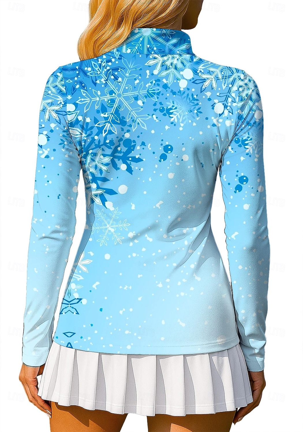نسائي التدرج سويت شيرت بولو كنزات Shirt قميص رياضي كم طويل طباعة ربع الرمز البريدي Pullover UPF50+ مقاوم للأشعة فوق البنفسجية حماية UV مطاط متنفس الكرة الطائرة تينس الغولف مرتفعة طوق بسحاب 2026 - $25.99 –P2