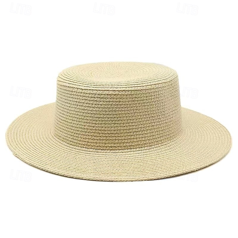 Cappelli Poliestere Cappello di paglia Matrimonio Ferie Tè Corsa di Cavalli Cocktail Vintage Protezione Solare Con Giunzione Copricapo Copricapo del 2026 a $17.49 –P5