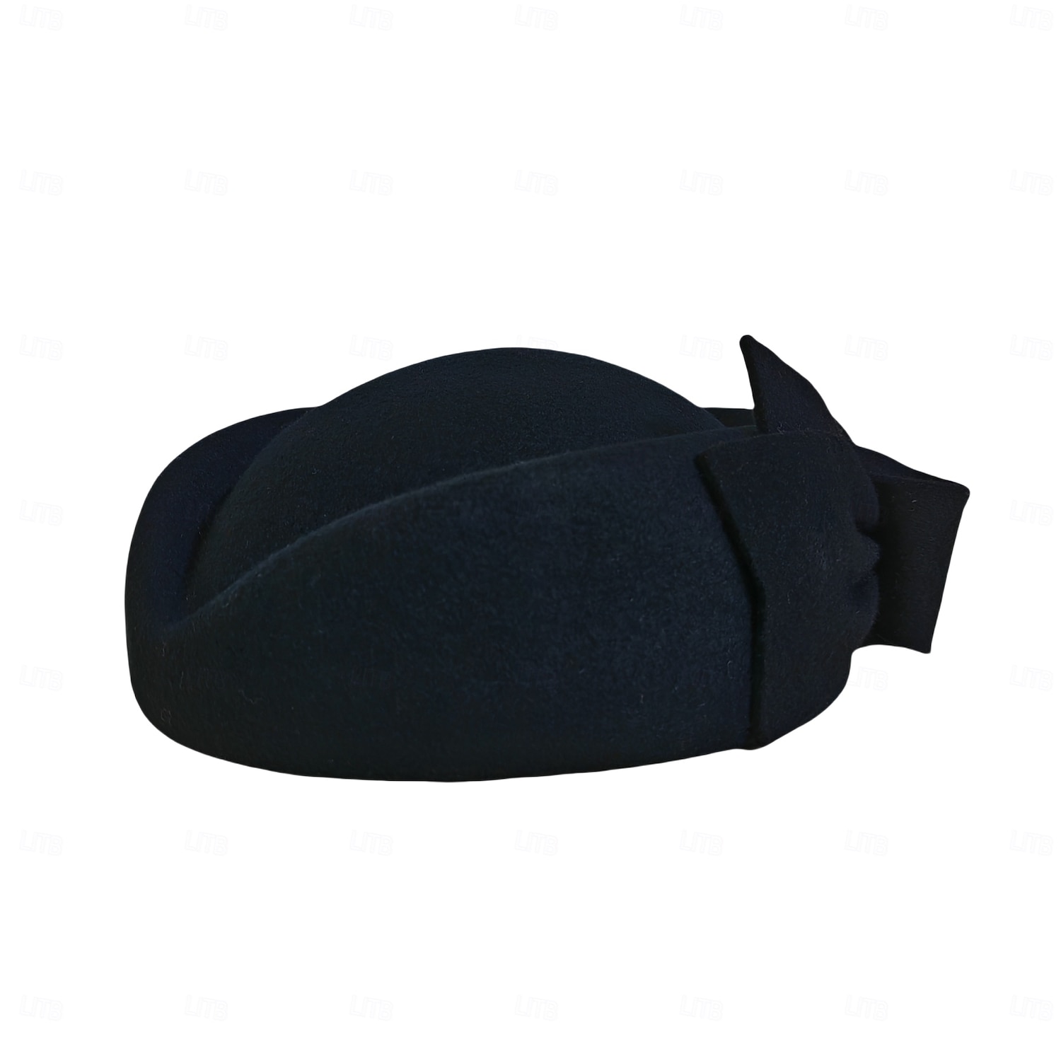 hoed 100% Wol Damesbaret Fedorahoed Bruiloft cocktail Elegant Bruiloft Met Strik Pure Kleur Helm Hoofddeksels 2026 - $49.99 –P10