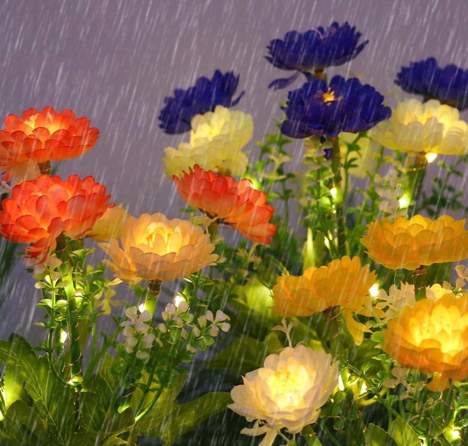 Lampes solaires de jardin, lampe solaire décorative extérieure étanche en forme de fleur, pour jardin, cour, patio, pelouse, décoration extérieure de Noël ou d'Halloween, cadeaux idéaux pour la fête de 2026 ? $17.99 –P4