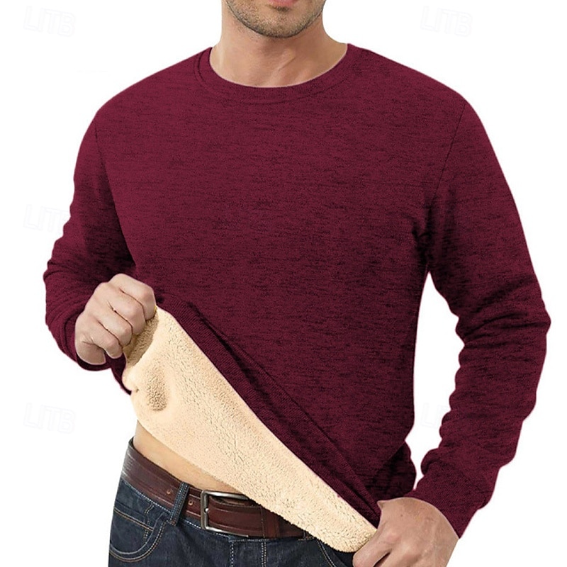 Bărbați Jacquard Hanorca Hanorac din lână Hanorac cu căptușeală din fleece Roșu Vin Albastru denim Negru Bleumarin Gri Stil Nautic Simplu Texturat Sporturi & Exterior Casual Zilnic Șic Stradă Misto 2026 - $18.49 –P4