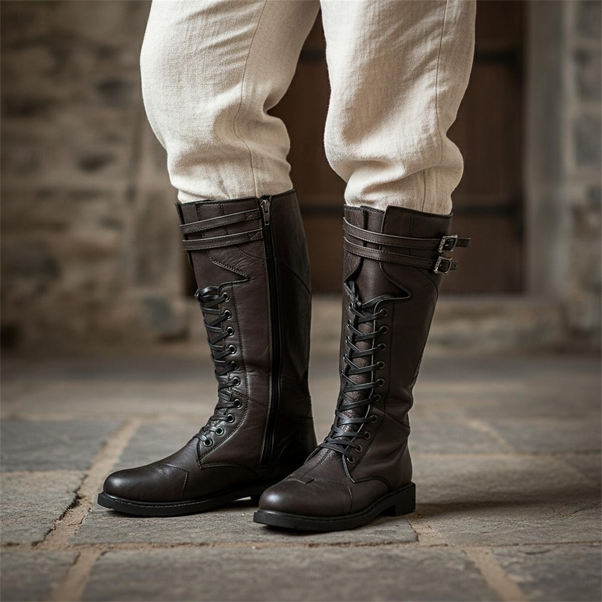 Retrò Vintage Medievale Rinascimento Scarpe Pirata Cavaliere Vichingo Crociato Costume Per uomo Celtico Costumi da pirata Halloween Carnevale Mascherata Evento / Festa Mascherata Adulti Scarpe del 2026 a $92.99 –P3