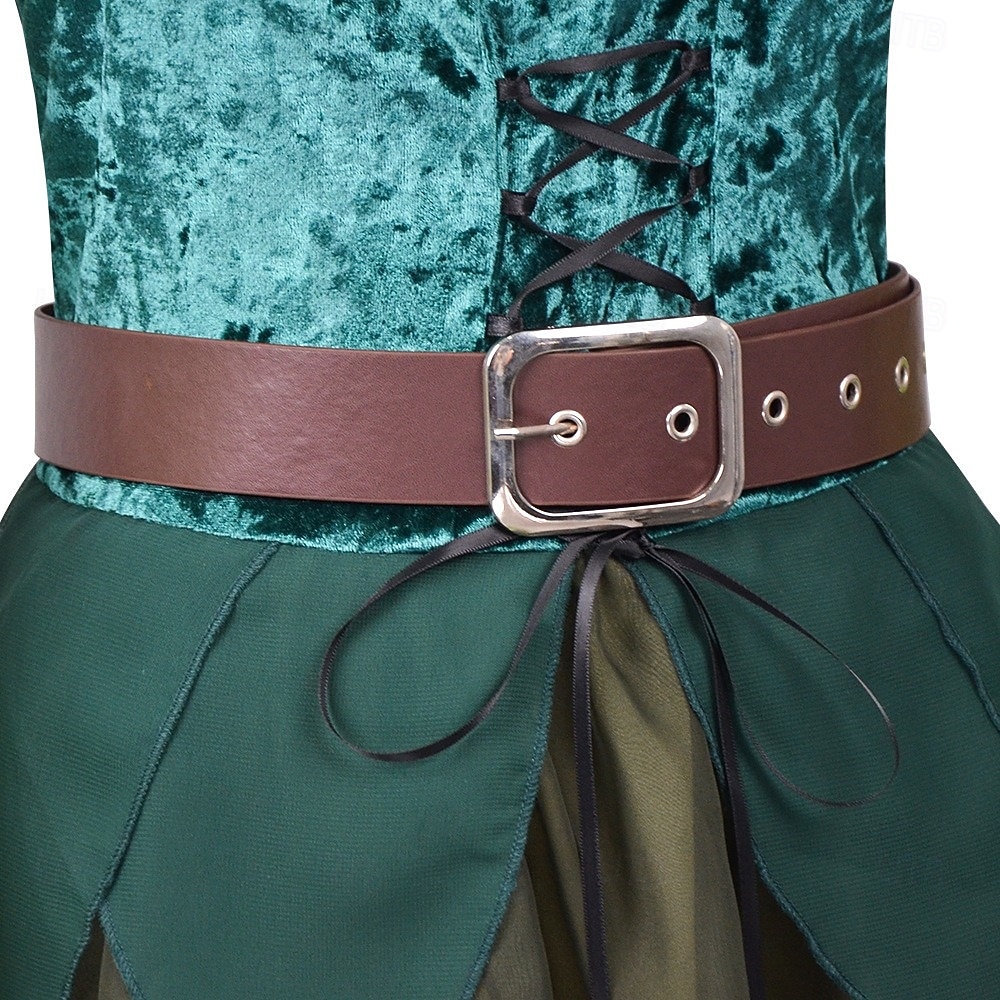 Retro vintage Middeleeuws Renaissance Jurken Vleugels Oren Elf Kostuum Dames Fantasie Halloween Carnaval Maskerade Prestatie Feest LARP Volwassenen Kleding Vleugels Oorbel 2026 - $66.99 –P5