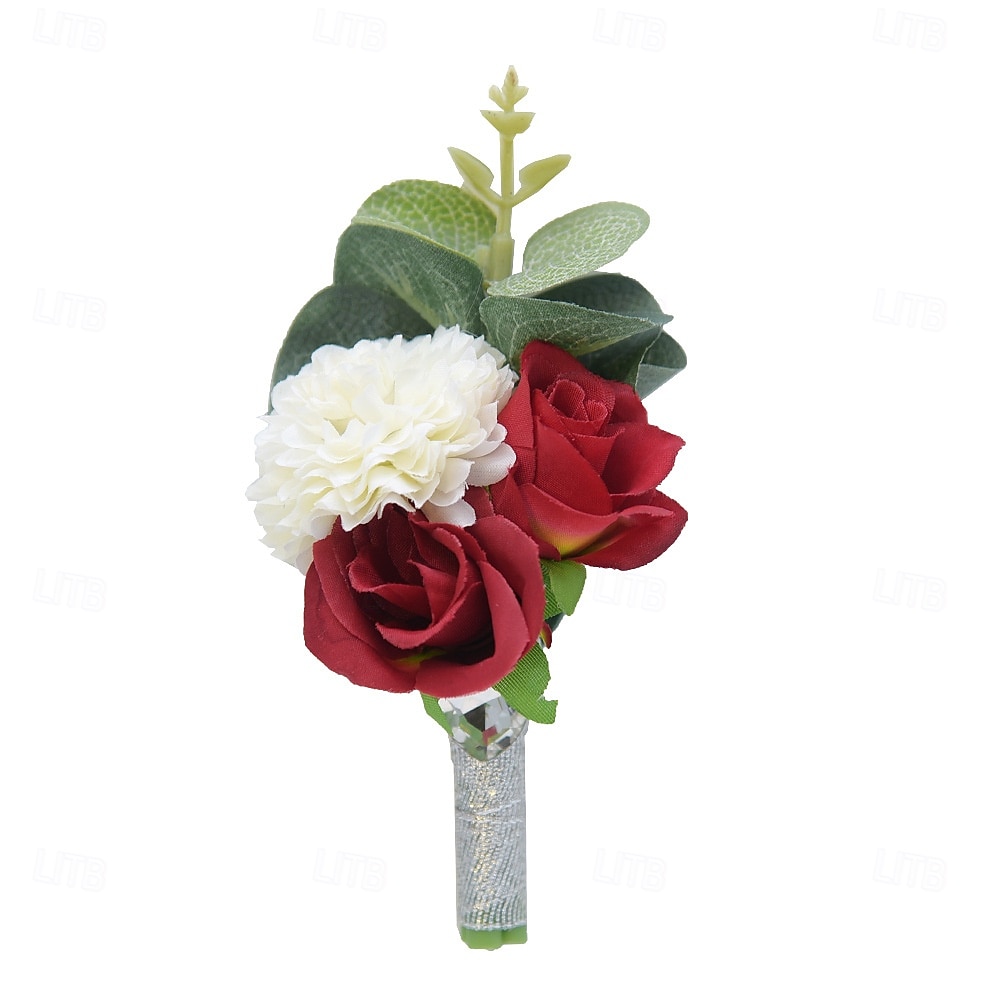 Fiori da polso da sposa Fiore all'occhiello Matrimonio / Evento / Festa Tessuti Floreale del 2026 a $17.49 –P7