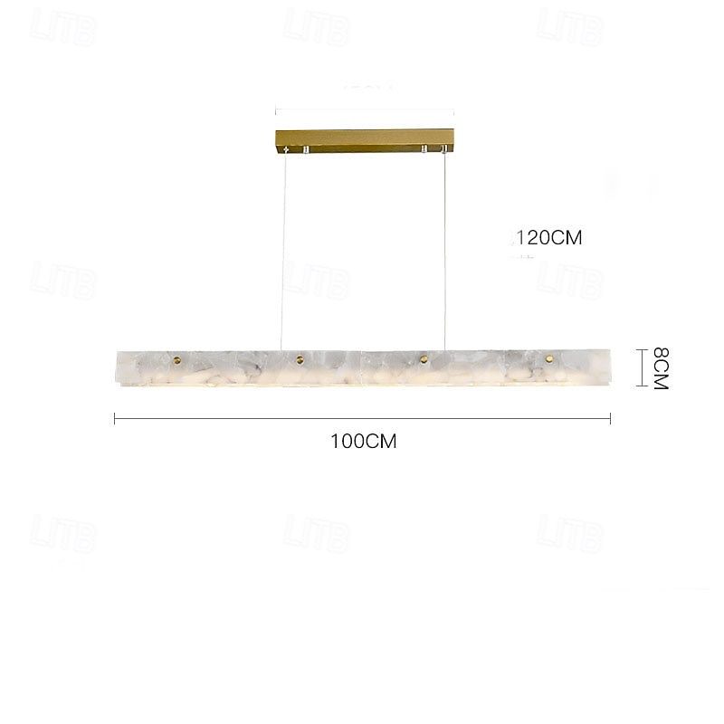 Postmoderne minimalisme marmorlysekrone 100 cm 2026 - $499.99 –P3