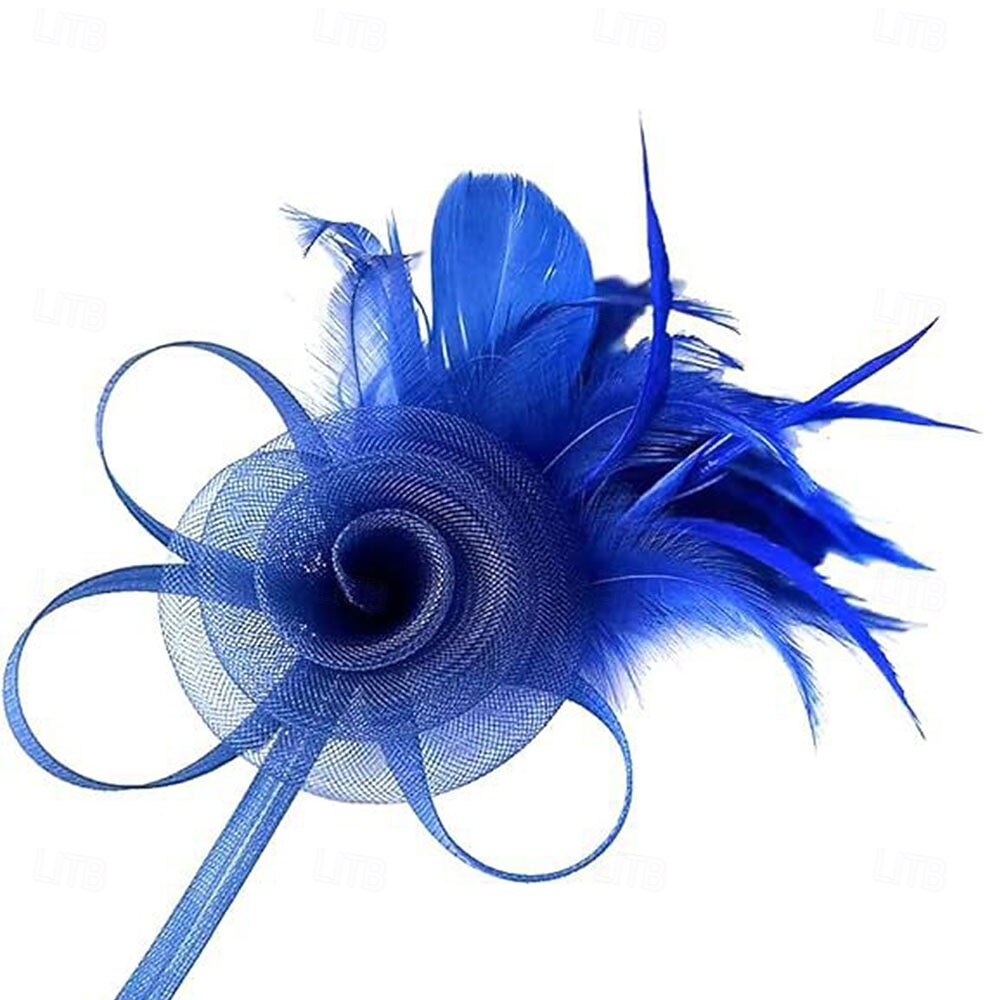 Fascinators Feathers Fedora Hat Wedding Tea Party Horse Race Cocktail Elegant Vintage With Feather Headpiece Headwear 2026 - $16.49 –P8