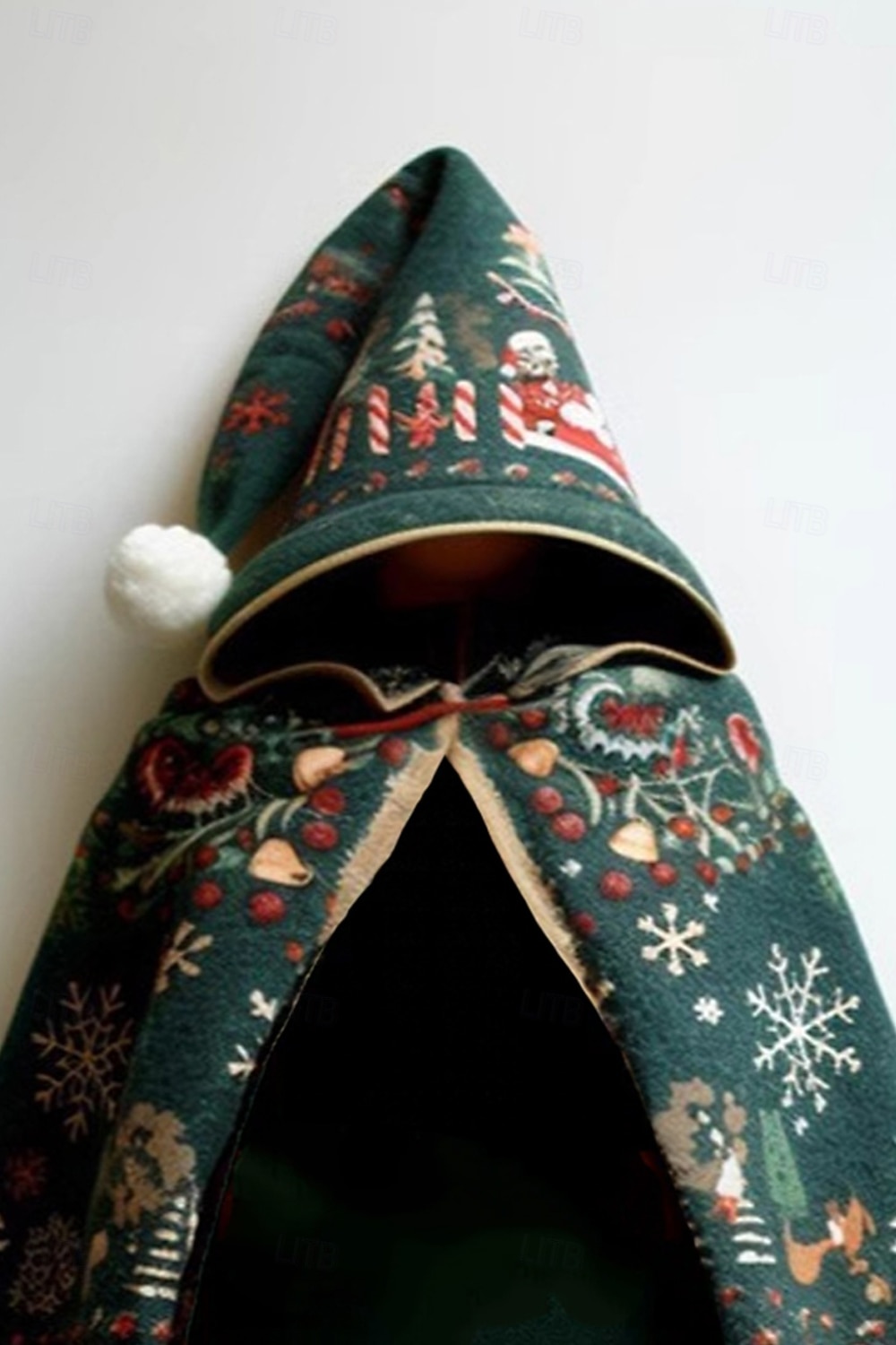 Dámské Neformální bunda Plášť / pláštěnky Pohodlné Prodyšné Tisk Vinobraní Na běžné nošení Vánoce Dovolená ulice Ležérní Denní nošení Otevřený vepředu Dlouhé Kapuce Volný Dlouhý rukáv Svrchní oděvy 2025 - $28.99 –P2