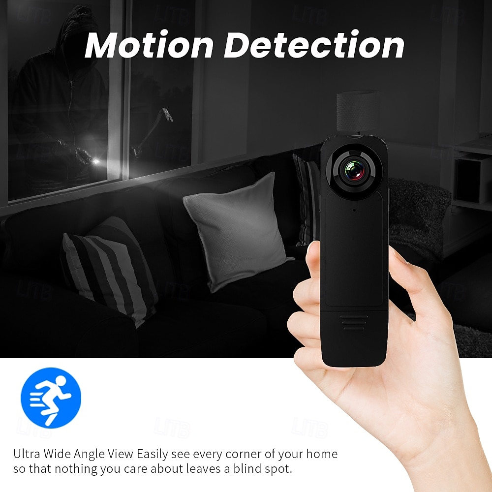 multifunctionele 1080p ultra hd mini politie draagbare bodycamera draagbare compacte persoonlijke sportcamera &buitenvideorecorder 2026 - $38.99 –P6