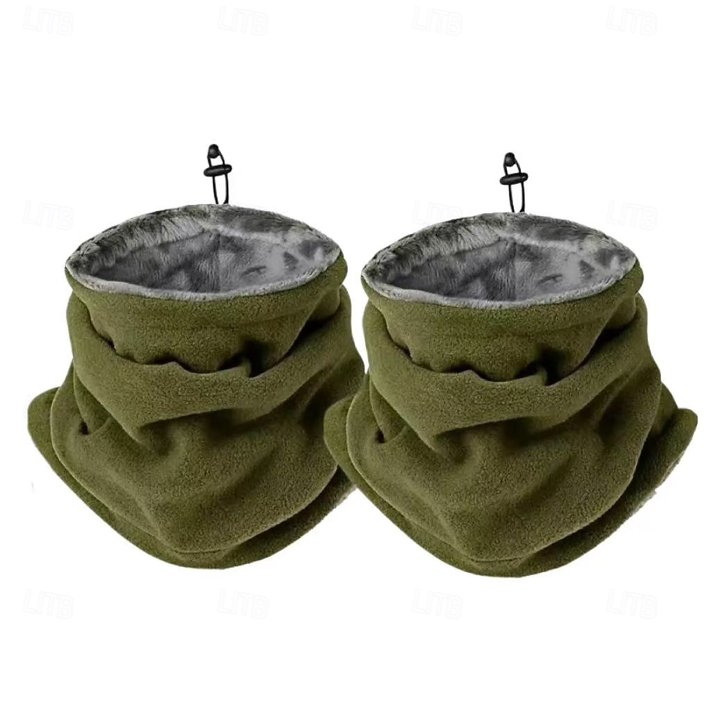 2 зимних теплых гетра для шеи для мужчин – утолщенные, дышащие, с мягкой флисовой подкладкой, ветрозащитные для езды на велосипеде и активного отдыха, универсальные, можно носить как грелку для шеи, 2025 - $12.99 –P15