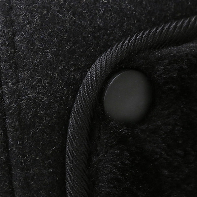 2026年 男性用 耳あて付き帽子 冬の帽子 ウィンターウォームキャップ 耳あて付き冬用野球帽 冬用野球帽 ブラック グレー ポリエステル ファッション 現代コンテンポラリー デイリーウェア デート 単色/無地 保温 防風  コレクション – $9.49 –P9