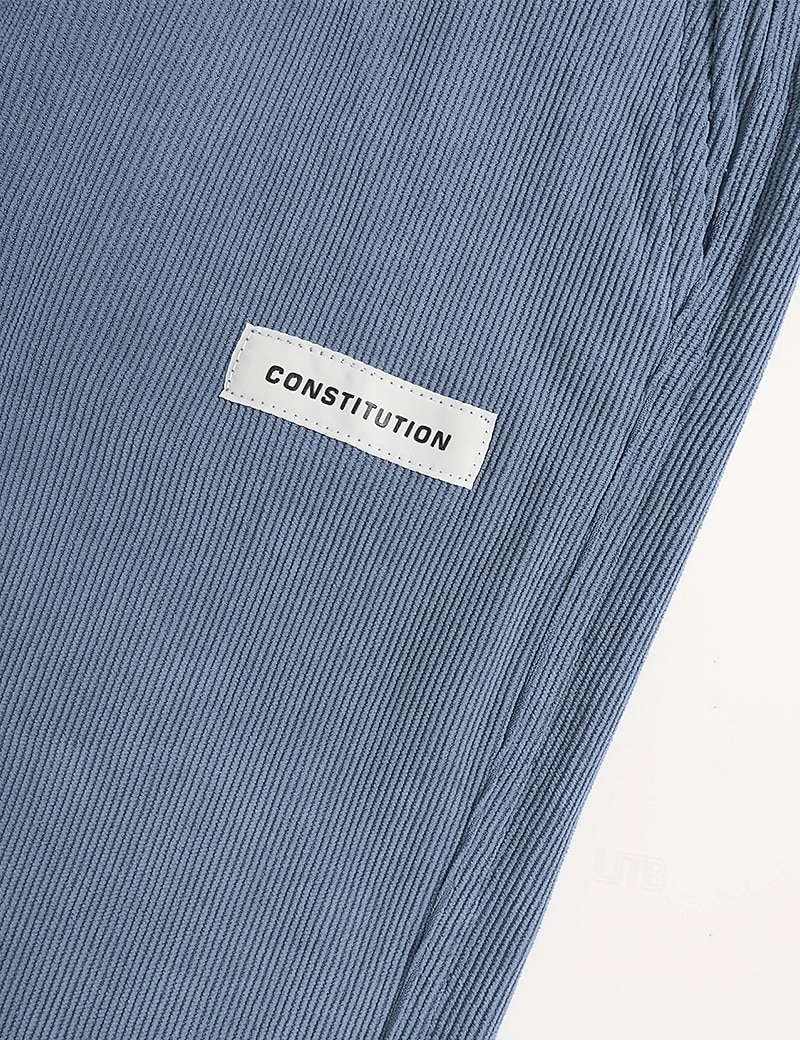Bărbați Pantaloni Pantaloni Corduroy Pantaloni largi Pantaloni casual Pantaloni de sport cu picior drept Cordon Talie elastică Culoare solidă Confort Lungime totală Zilnic Casă În aer liber Modă Șic 2026 - $25.99 –P4