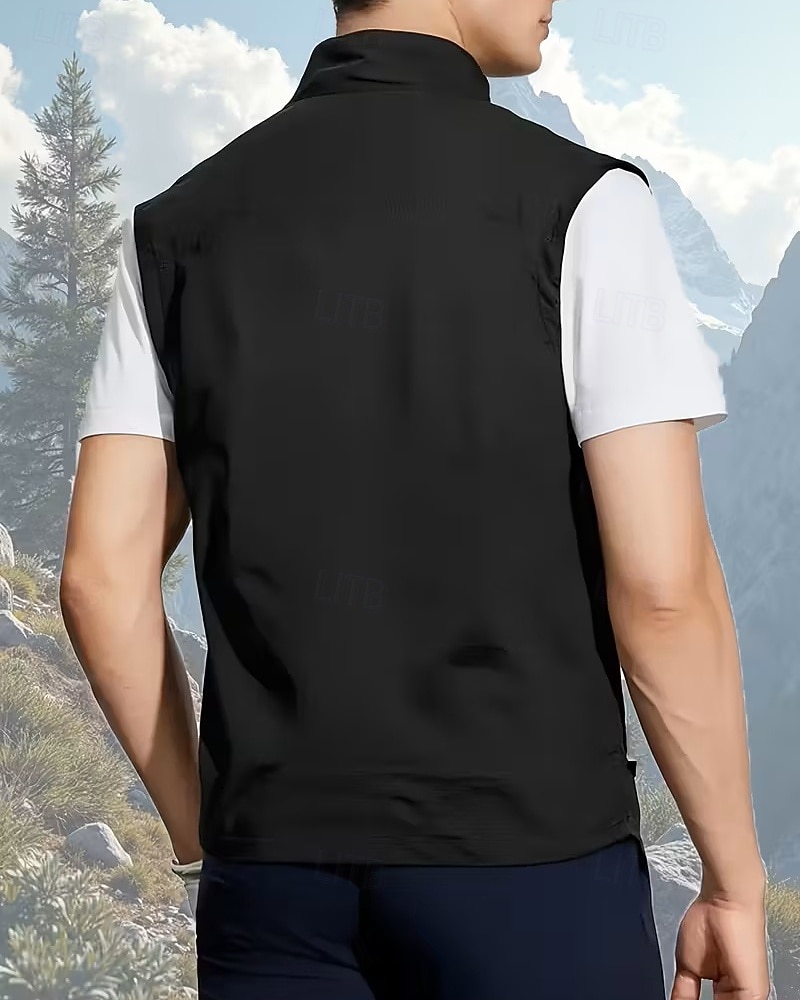Herre سترة Gilet Fiskevest utendørs Daglig Mote Fritid Vår Høst Lomme Trykt mønster Polyester Bekvem Fjell Glidelås Høy krage Normal Svart Rød Kakifarget Militærgrønn Vest 2026 - $34.99 –P6
