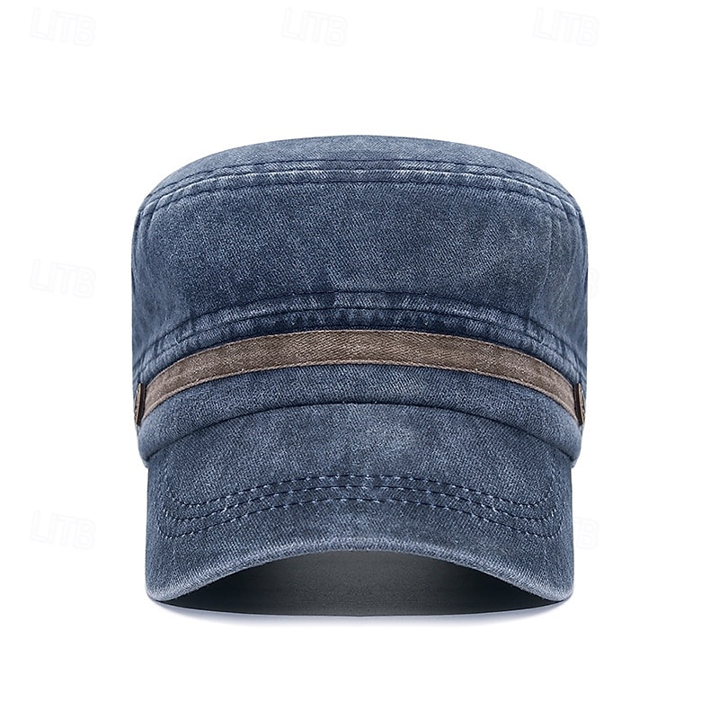 Pánské PLacatá čepice Kšiltovka Sluneční klobouk Trucker Hat Černá Námořnická modř Bavlna Módní Na běžné nošení ulice Denní Bez vzoru Nastavitelná Proti sluci Prodyšné 2026 - $8.49 –P7