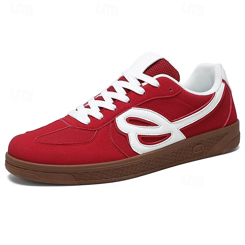 Homme Chaussures Décontractées Marche Occasionnel Daim Toile Confortable Antidérapant Respirant Mocassin Rouge Bleu Beige de 2025 ? $32.99 –P4