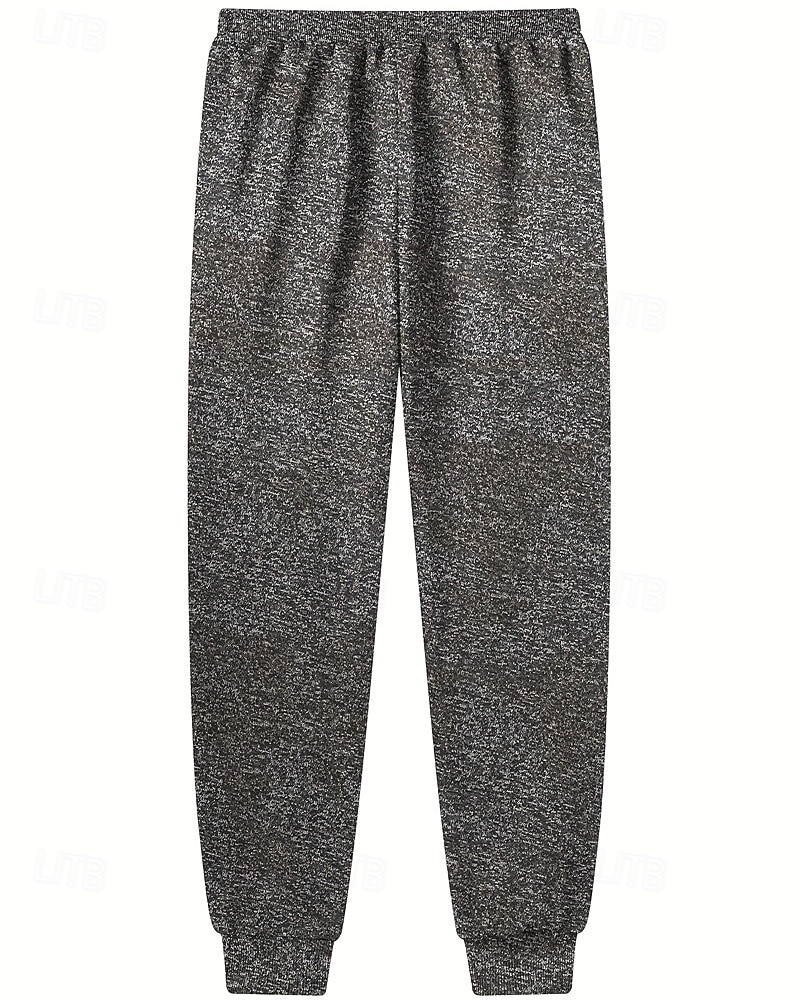 Voor heren Joggingbroeken Fleece broek Jogger Broek Winter broek Trekkoord Zak Elastische taille Effen Comfort Warm Buitensporten Dagelijks Modieus Casual Zwart Blauw Micro-elastisch 2026 - $20.99 –P11