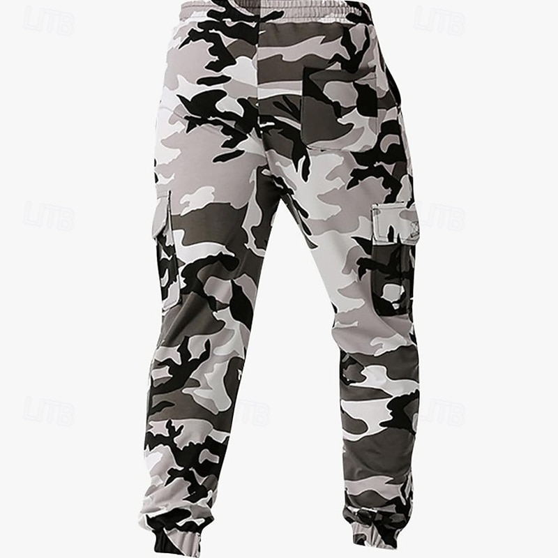 Per uomo Pantaloni della tuta con risvolto Pantaloni Cargo pantaloni sportivi Coulisse con tasche Vita Alta Pantaloni Palestra Athleisure Allenamento Primavera Autunno Elastico Palestra Allenamento del 2026 a $27.99 –P15