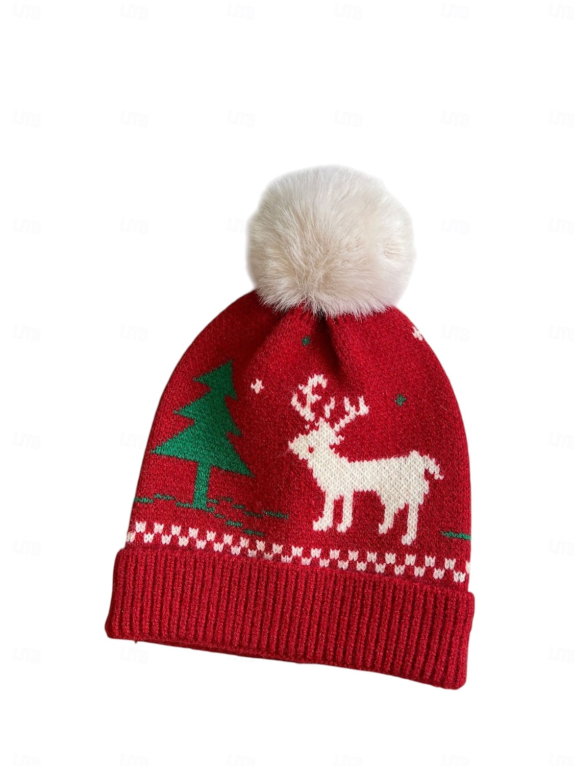 Set di cappello e sciarpa natalizi per bambini, in morbida maglia con motivi di renne e alberi, caldi accessori invernali per bambini e bambine, perfetti per le feste e le celebrazioni natalizie del 2025 a $18.99 –P2