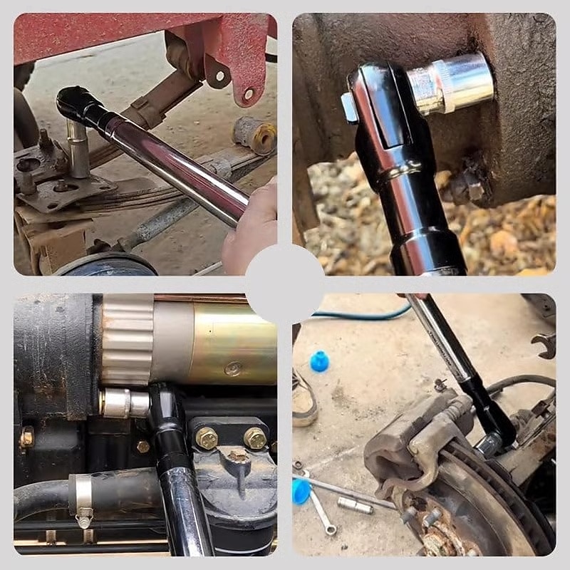 6 az 1-ben eltolt hosszabbítókulcs, elektromos racsnis kulcs levehető adapterrel, kompatibilis 1/2", 1/4" és 3/8" dugókulcsokkal, akkus ütvecsavarozó hosszabbító rúd autószerelő szerszámokhoz 2026 - $84.99 –P6