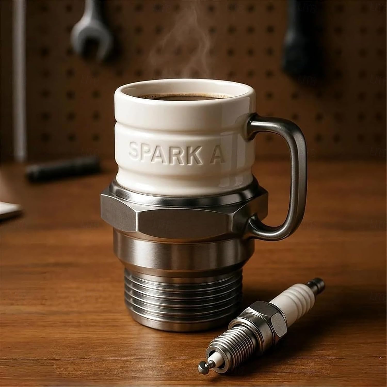 Spark Plug Mug, 12oz Novelty Funny Tea Cup with Engine Sparks Plugs Design and Heat-Insulated Handle, Unique Gift for Mechanics, Engineers, Gearheads & Car Enthusiasts 2026 - $27.99 –P7