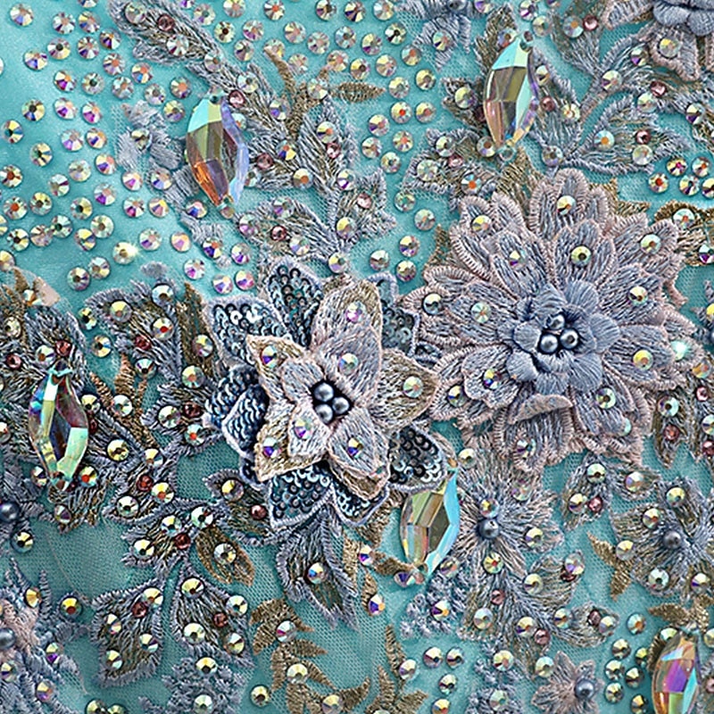 abito da ballo da sala da donna con cristalli ricamati, spalle scoperte, elegante abito da competizione in rete a strati per valzer, tango, foxtrot – blu ghiaccio del 2026 a $296.19 –P9