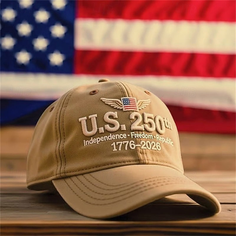 Homens Boné de beisebol Chapéu de sol Chapéu de caminhoneiro Vermelho Azul Poliéster Bordado Moda Casual Férias Diário Letra American US Flag Ajustável Filtro Solar Respirável de 2026 por $14.99 –P3