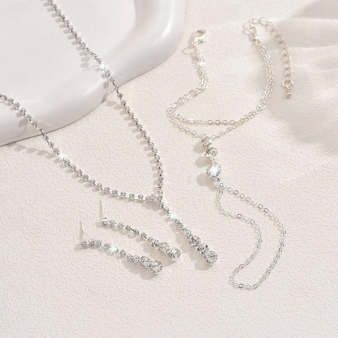 Per donna Set di gioielli da sposa Argento Lega Moda Forma irregolare del 2026 a $11.99 –P2