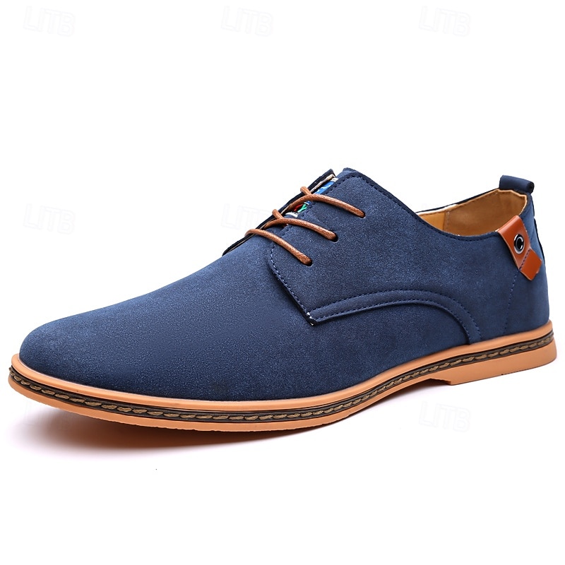 Homme Basket Chaussures de confort Marche Occasionnel Quotidien Soirée & Fête Daim Chaud À lacets Brun foncé Noir Jaune Été Printemps de 2025 ? $34.99 –P1