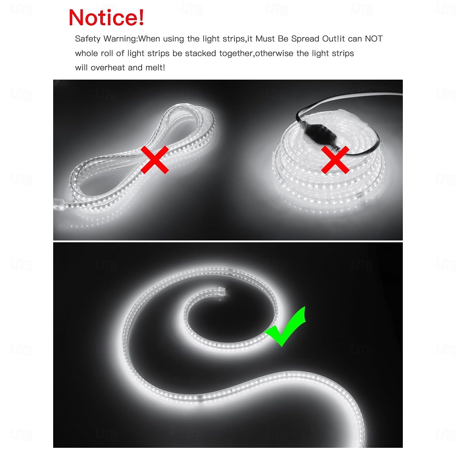 2025年 LED防水IP65ライトストリップ、16.4～328フィート、強力な粘着剤付きLEDライトストリップ、単列120LED、二列240LED、オン/オフスイッチ付きプラグワイヤー、屋内寝室キャビネット下装飾用  コレクション – $21.99 –P1