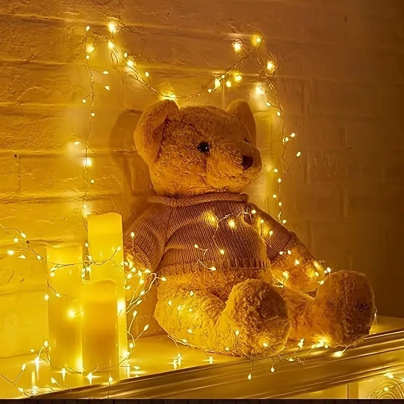 Рождественский дистанционное управление гирлянда светильники 3м 100LEDs 6м 200LEDs огни фейерверка 8 режимов освещения Новый год свадьба праздник сад рождественская елка украшение дома наружное 2025 - $14.99 –P9