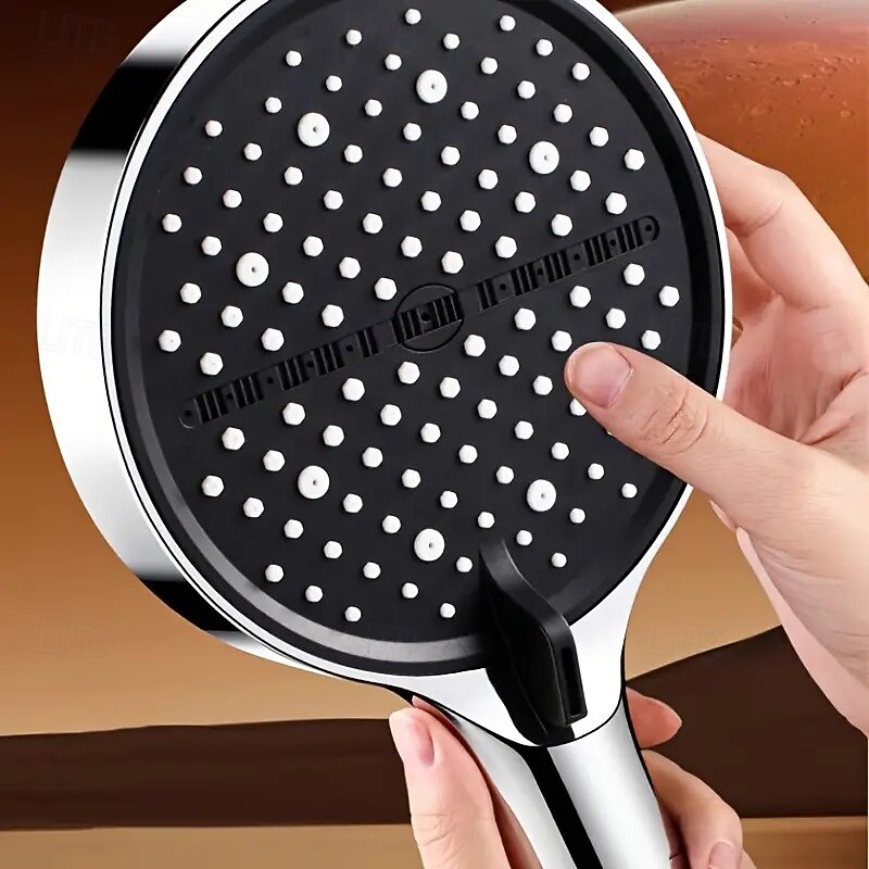 Stor panel 7 lägen handhållet duschmunstycke högtryck vattenbesparande spraymunstycken stort flöde massage badrumsduschmunstycke för hemmabruk badrumsduschtillbehör 2026 - $16.99 –P9