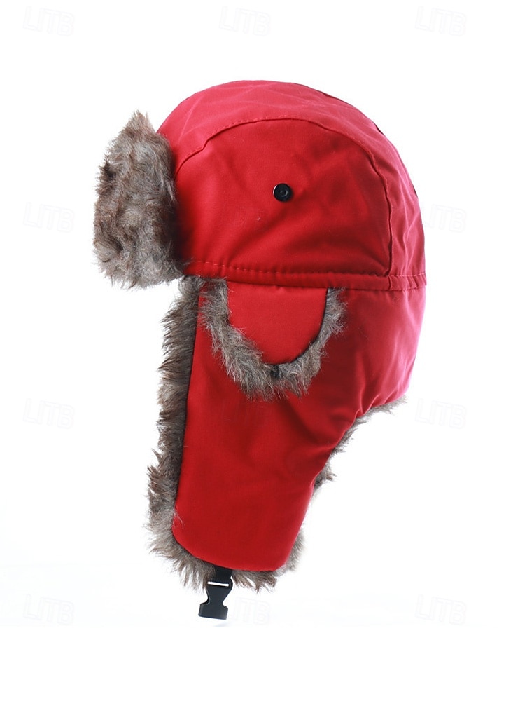 Pánská vánoční čepice s kožešinovou podšívkou – nepromokavá, teplá a útulná, s detaily z umělé kožešiny, ideální na zimní dovolenou a outdoorové aktivity 2026 - $11.99 –P6