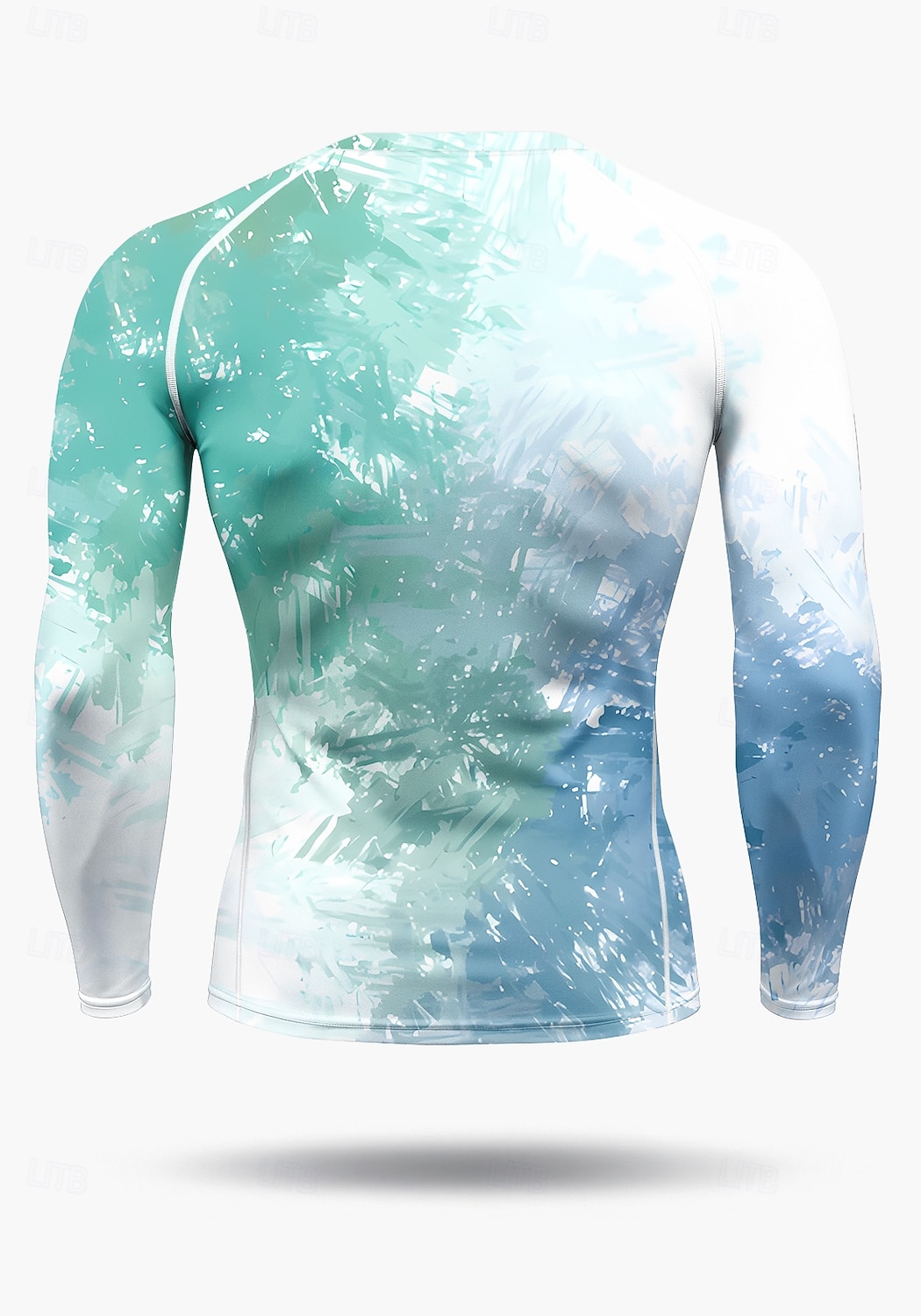 Men's Color Gradient Abstract Compression Shirt Running Shirt Spring Fall 3D Print Long Sleeve Quick Dry Compression Power Flex Moisture Wicking Breathable Gym Workout Active Training Running 2026 - $20.99 –P2