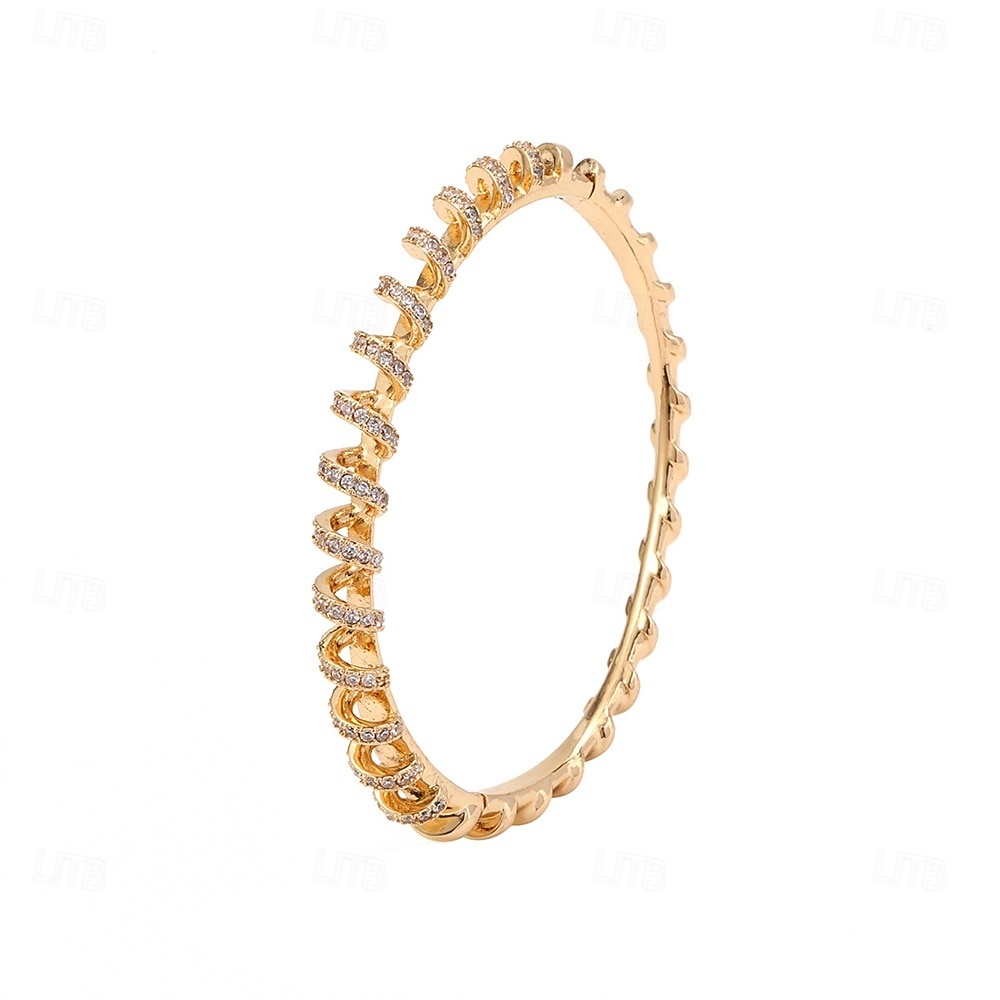 Zircon Classic Mini Elegant Personalized Simple Trendy Chrome Bracelet Jewelry Silver / Golden For Wedding Party Engagement Prom 2026 - $22.99 –P4